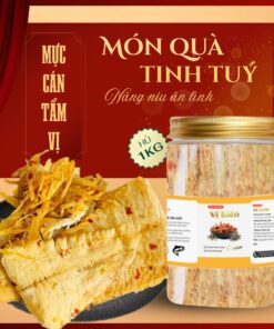 1KG Mực Cán Tẩm Gia Vị Vị Biển Chế Biến Sẵn Thơm Ngon Phù Hợp Ăn Cơm Nóng