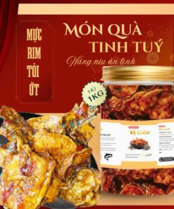 1KG Mực Rim Tỏi Ớt Vị Biển Chế Biến Sẵn Thơm Ngon Phù Hợp Ăn Cơm Nóng