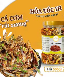 1kg Cá Cơm Rim Chua Ngọt Rút Xương Vị Tỏi Ớt Vị Biển Ăn Kèm Với Cơm Nóng Đậm Vị Miền Trung