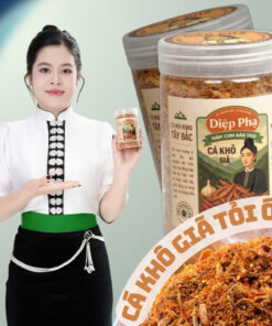 (200gr) Cá Khô Giã Tỏi Ớt Sả - Diệp Phạ Đặc Sản Tây Bắc Chuẩn Bản Làm Ngon Đậm Vị Ăn Hao Cơm (cay ít/vừa)
