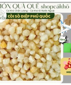 CÒI SÒ ĐIỆP PHÚ QUỐC, sấy khô vị ngọt tự nhiên, đóng gói chân không ĐI NƯỚC NGOÀI