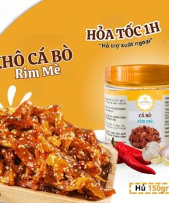 Cá Bò Rim Mè Vị Biển, Đồ Ăn Vặt Ngon Rẻ Hủ PET 200gr Thực Phẩm Ăn Liền