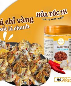 Cá Chỉ Vàng Tẩm Gia Vị Cay Cay Vị Biển, Đồ Ăn Vặt Ngon Giá Rẻ Hủ PET 200GR Thực Phẩm Ăn Liền