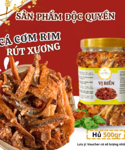 Cá Cơm Rút Xương Rim Tỏi Ớt Vị Biển Foods Hải Sản Sấy Khô Ăn Liền Với Cơm Nóng