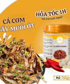 Cá Cơm Sấy Muối Ớt Vị Biển Ăn Kèm Với Cơm Nóng Hủ 130gr
