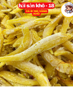 Cá bống vàng khô thịt thơm, vị vừa ăn, dai rất ngon, không chất bảo quản
