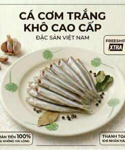 Cá cơm trắng khô vị mặn nhiều dai ngon chắc thịt đã bỏ đầu và ruột