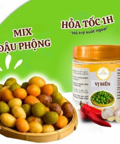 Đậu Phộng Da Cá MIX Vị Biển, Hạt Dinh Dưỡng Loại 1 Tốt Cho Sức Khỏe Hũ Pet 200gr