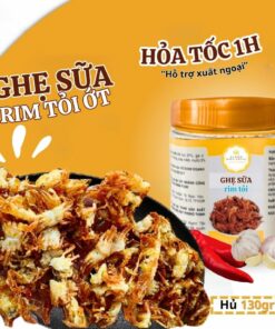Ghẹ Sữa Rim Tỏi Ớt Vị Biển Miền Trung, Đồ Ăn Vặt Ngon Rẻ Hủ PET 170GR Thực Phẩm Ăn Liền