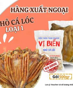 [HÚT CHÂN KHÔNG] Khô Cá Lóc Cà Mau Vị Biển Nguyên Chất Loại 500kg Ngon Miêng Giá Siêu Rẻ