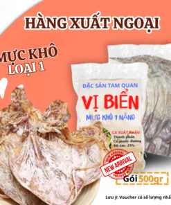 [HÚT CHÂN KHÔNG] Mực Khô Câu Loại To Ngon Ở Bình Định, Khô Mực 500gr Nguyên Chất Từ Vùng Biển