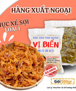 [HÚT CHÂN KHÔNG] Mực Xé Sợi Tẩm Gia Vị Loại 1 Nguyên Chất 500gr Thực Phẩm Ăn Liền