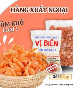 [HÚT CHÂN KHÔNG] Tôm Khô Loại 1 Vị Biển Hàng Xuất Ngoại Nguyên Chất Loại 500gr Ngon Miêng Giá Siêu Rẻ
