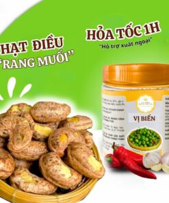 Hạt Điều Rang Muối Nguyên Hạt Vị Biển, Hạt Dinh Dưỡng Loại 1 Tốt Cho Sức Khỏe Hũ Pet 200gr