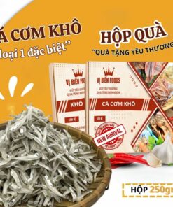 [Hộp Quà Tặng] Cá Cơm Khô Vị Biển Hút Chân Không 250gr Quà Tặng Xuất Ngoại