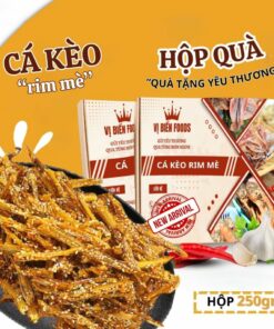 [Hộp Quà Tặng] Cá Kèo Rim Mè Vị Biển Hút Chân Không 250gr Quà Tặng Xuất Ngoại