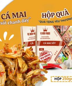 [Hộp Quà Tặng] Cá Mai Sốt Chanh Dây Vị Biển Hút Chân Không 250gr Quà Tặng Xuất Ngoại