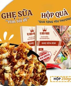 [Hộp Quà Tặng] Ghẹ Sữa Rim Vị Biển Hút Chân Không 250gr Quà Tặng Xuất Ngoại