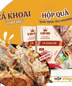 [Hộp Quà Tặng] Khô Cá Khoai Rim Mè Vị Biển Hút Chân Không 250gr Quà Tặng Xuất Ngoại