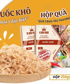 [Hộp Quà Tặng] Ruốc Khô Loại 1 Vị Biển Hút Chân Không 250gr Quà Tặng Xuất Ngoại