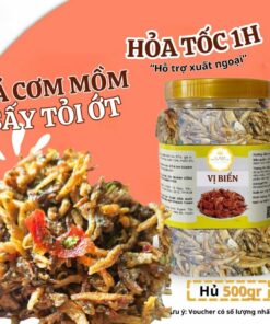 [Hút Chân Không] Cá Cơm Mồm Sấy Tỏi Ớt Vị Biển Đồ Khô Chế Biến Sẵn Ăn Kèm Với Cơm Nóng
