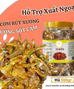 [Hút Chân Không] Cá Cơm Rim Rút Xương Nướng Sốt Cam Vị Biển Hải Sản Ăn Vặt Kèm Với Cơm Nóng