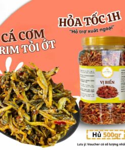[Hút Chân Không] Cá Cơm Rim Tỏi Ớt Vị Biển Ăn Kèm Với Cơm Nóng Đậm Vị Miền Trung