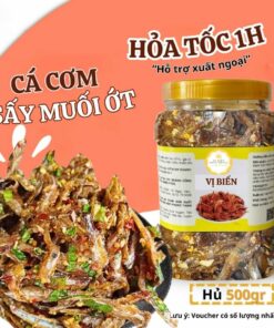 [Hút Chân Không] Cá Cơm Sấy Muối Ớt Vị Biển Hải Sản Ăn Vặt Kèm Với Cơm Nóng
