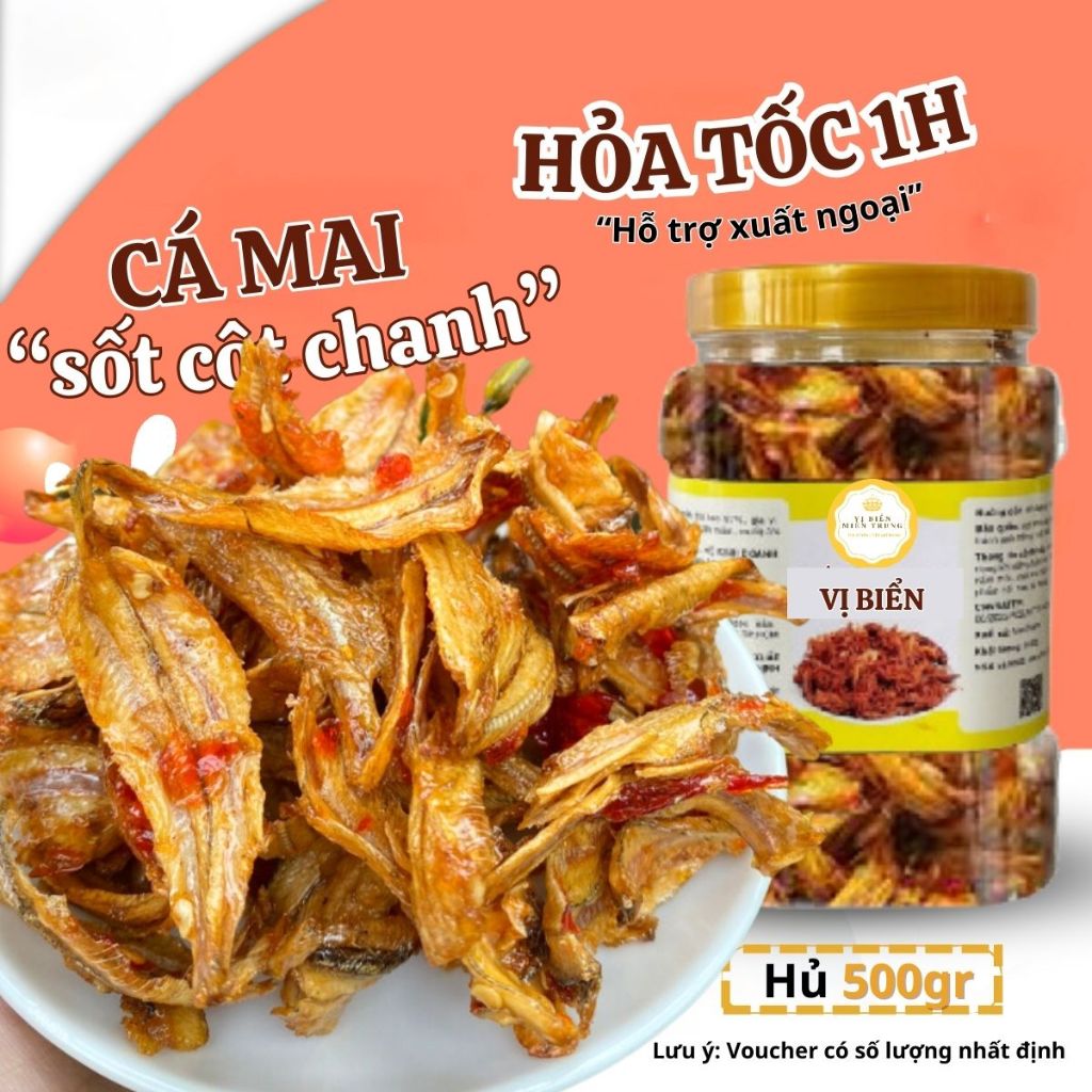 [Hút Chân Không] Cá Mai Rim Mềm Vị Biển, Đồ Ăn Vặt Ngon Giá Rẻ Hủ Pet 350gr Sản Phẩm Ăn Liền
