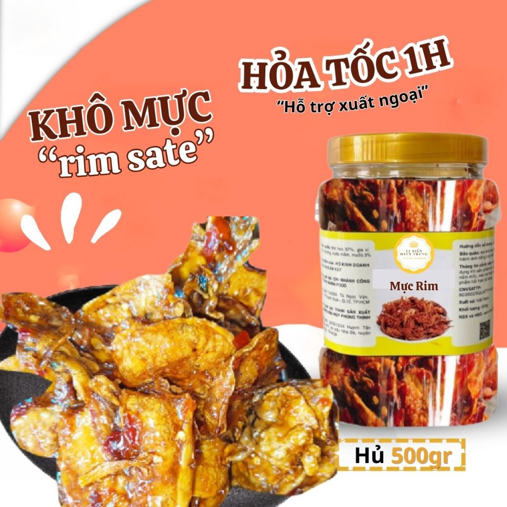 [Hút Chân Không] Mực Rim Me Tẩm Gia Vị Sate Vị Biển Ăn Kèm Với Cơm Nóng Đậm Vị Miền Trung