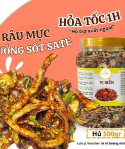 [Hút Chân Không] Râu Mực Rim Tỏi Ớt Vị Biển Hải Sản Sấy Khô Ăn Liền Với Cơm Nóng