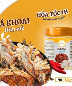 Khô Cá Khoai Rim Mè Vị Biển Miền Trung, Đồ Ăn Vặt Ngon Rẻ Hủ PET 130GR Thực Phẩm Ăn Liền
