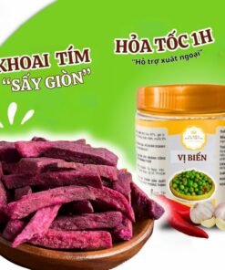 Khoai Lang Tím Cọng Sấy Giòn Vị Biển, Trái Cây Sấy Loại 1 Tốt Cho Sức Khỏe Hũ Pet 200gr