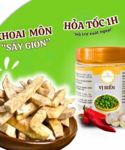 Khoai Môn Sấy Giòn Vị Biển, Trái Cây Sấy Loại 1 Tốt Cho Sức Khỏe Hũ Pet 200gr