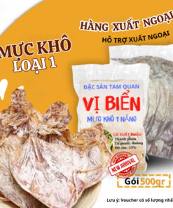 Mực Khô Loại 1 Vị Biển To Ngon Ở Bình Định, Khô Mực 500gr Nguyên Chất Từ Vùng Biển