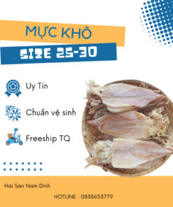Mực Khô Thịnh Long (size 25-30 con 1kg) Ngon Ngọt - Cam Kết Chuẩn Chất Lượng