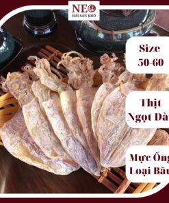 Mực khô size 50-55 con/kg hàng bầu khô mực ngon ngọt dày tươi NEO Hải Sản Khô