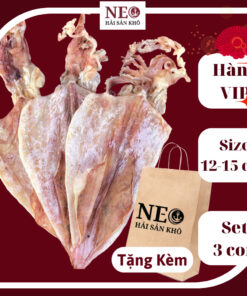 Set 3 con mực khô size 12-15con/kg thượng hạng ngọt dày thịt NEO Hải Sản Khô