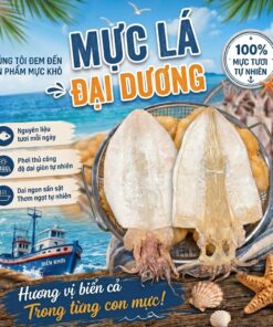 [Size 2,3 con/kg] Khô Mực Lá Đại Dương Vị Biển Foods Size Lớn Dày Cơm Ngọt Hậu