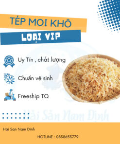 Tép moi khô Hải Hậu, ruốc khô không sạn không Cát - Cam Kết Hàng Chuẩn